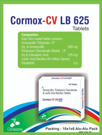 Cormox-CV LB 625  Tablets 