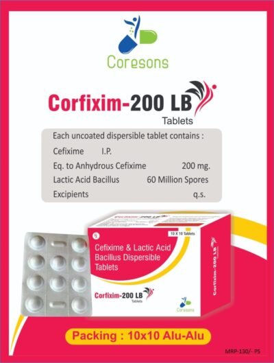 Corfixim-200 LB Tablets 